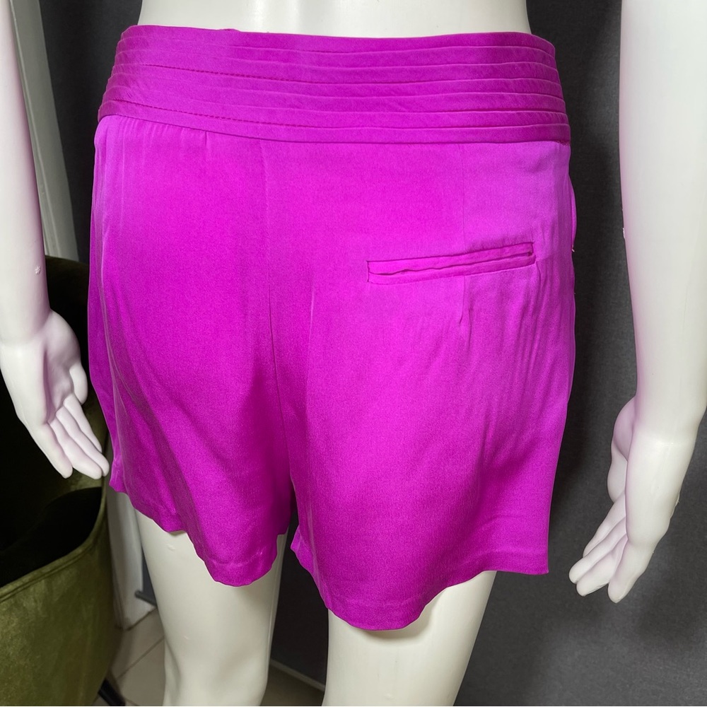 Mara Hoffman pink drapead silk shorts - Picture 3 of 11